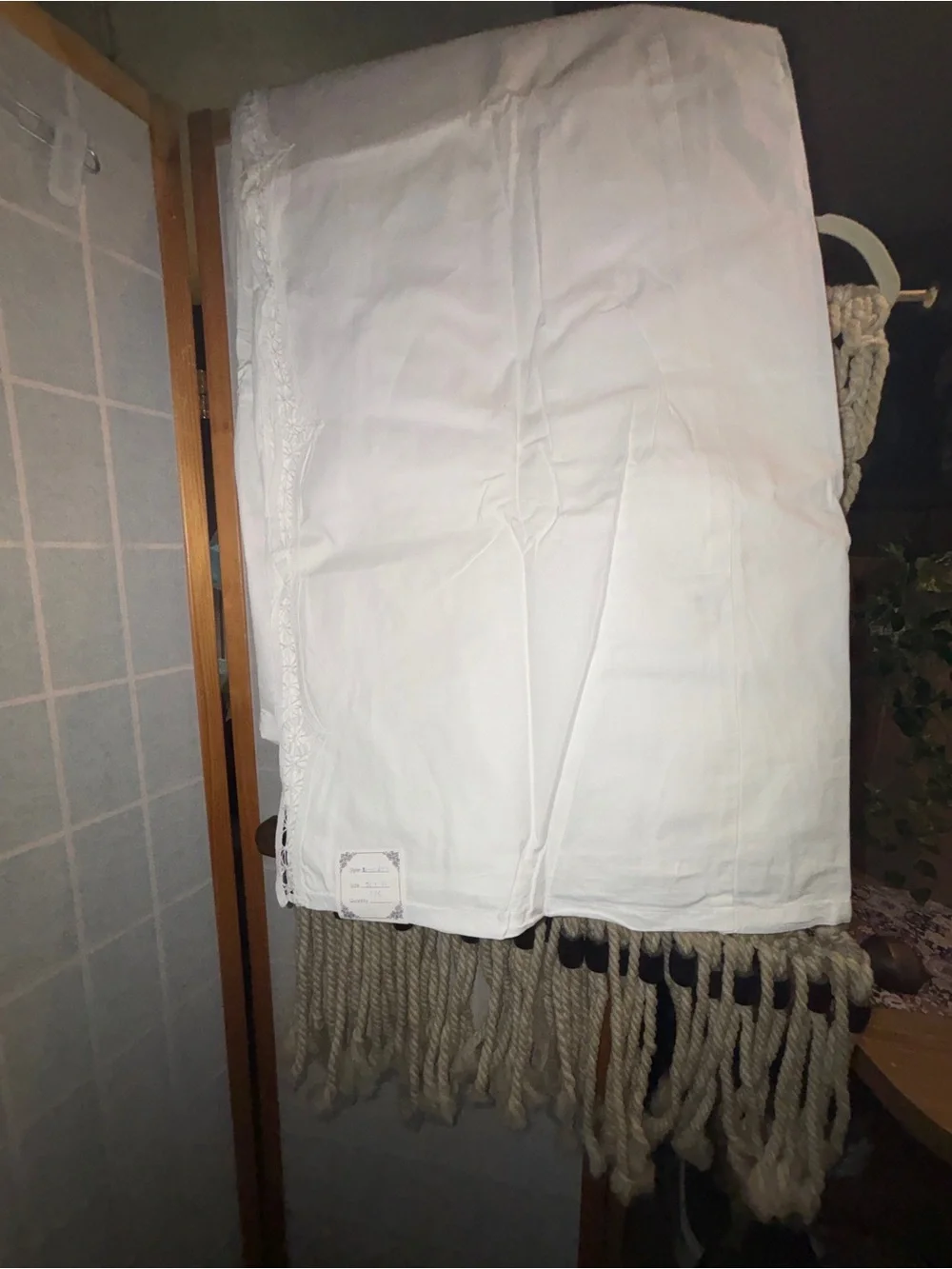 King White Garment Interior with Size Tag